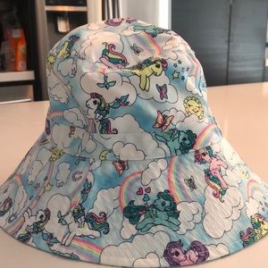 The coolest bucket hat! My little pony all over.